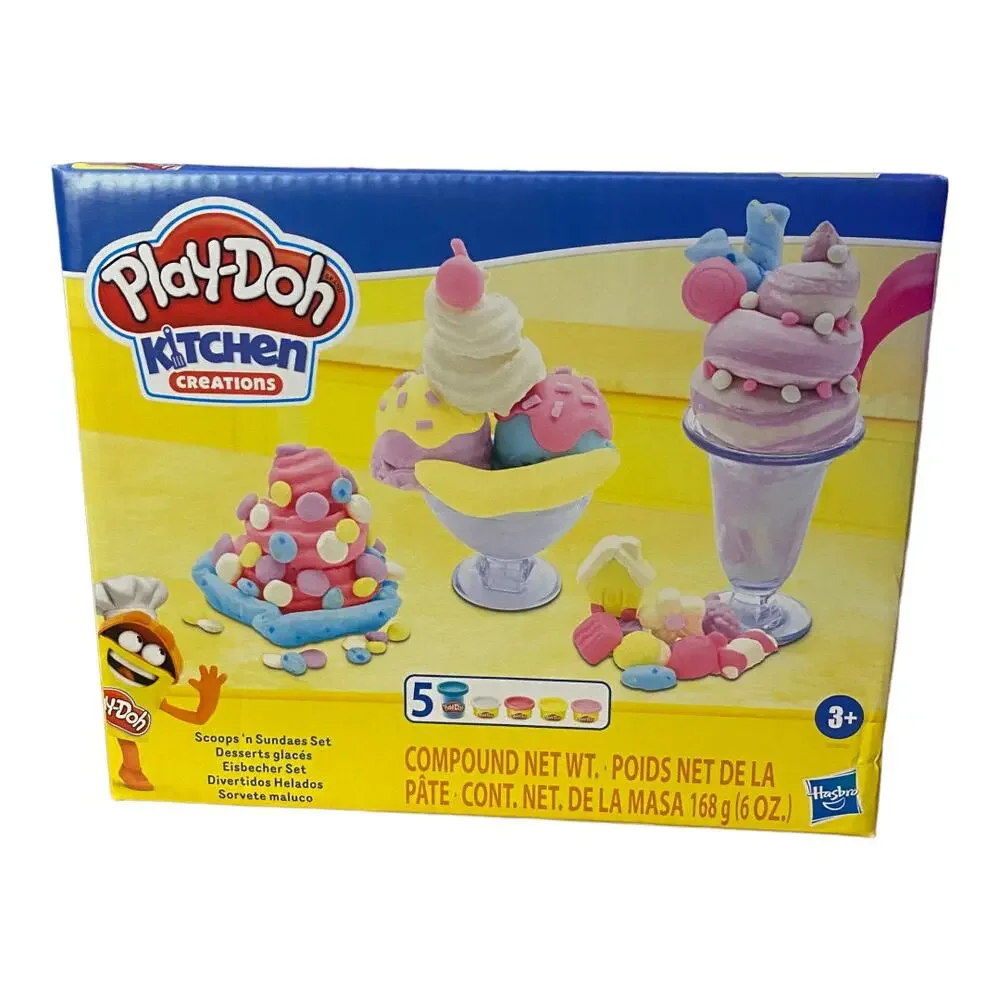 Play-Doh Kitchen Creations Scoops 'n Sundaes Set Play-set New Gift